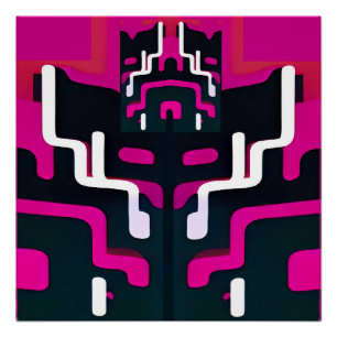 Pôster Abstrato Fiend - Ken Gage Art