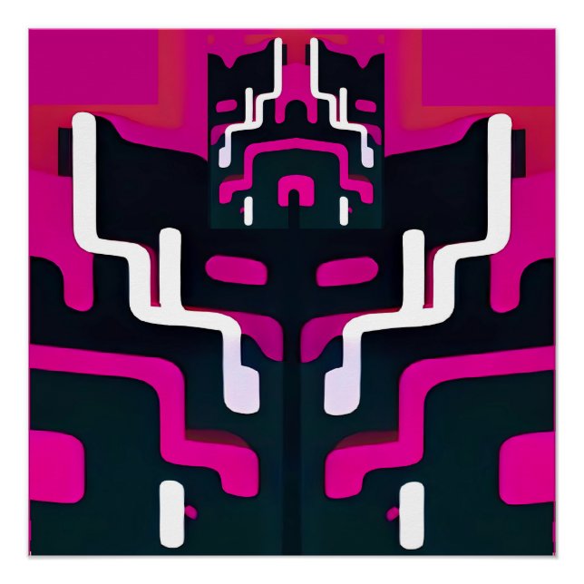 Pôster Abstrato Fiend - Ken Gage Art (Frente)