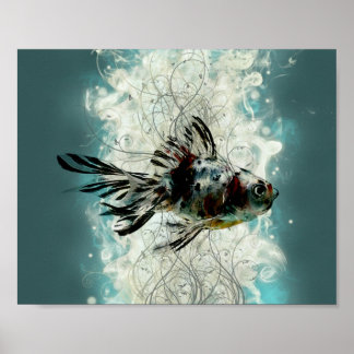 Poster Abstrato Fish design