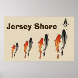 Poster Abstrato Fish, Jersey Shore
