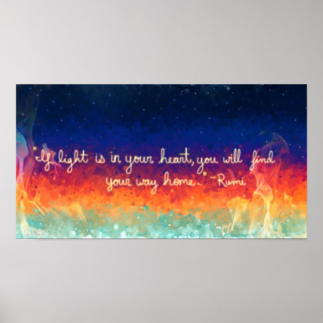 Poster Abstrato Flame (Frente)