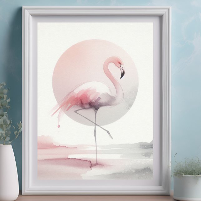 Poster Abstrato Flamingo Modern Trendy Homes Boho (Criador carregado)
