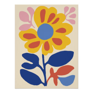 Pôster Abstrato Floral Art