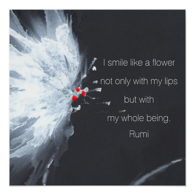 Pôster Abstrato Floral Minimalista (Frente)