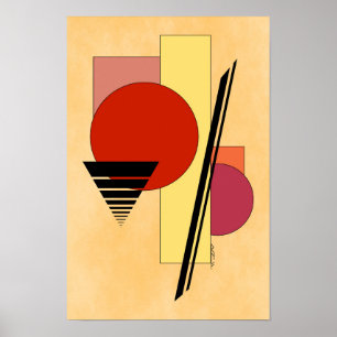 Poster Abstrato Formas