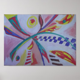 Poster Abstrato francês vibrante por Raphael С anossa