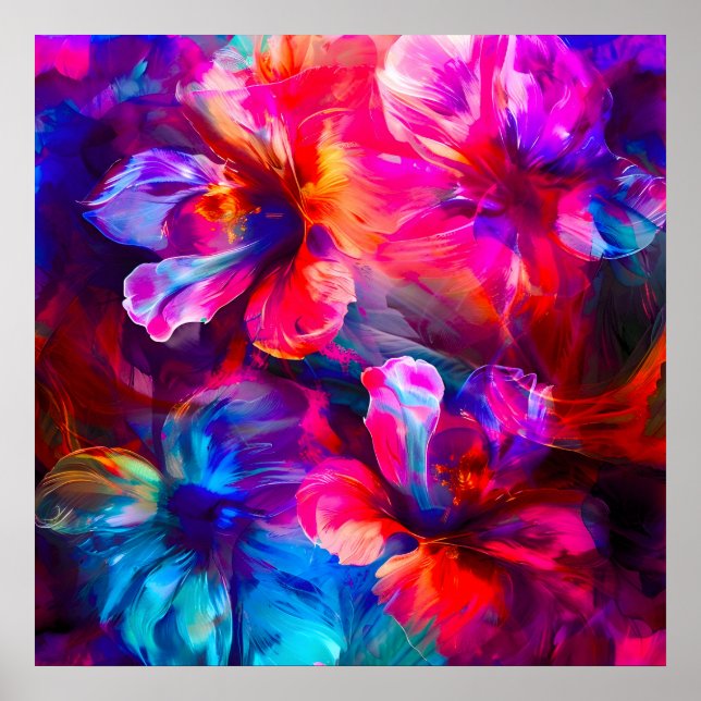 Poster Abstrato Garden Bloom (Frente)