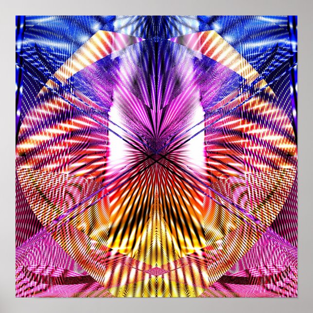 Poster Abstrato Geometria 1.2d (Frente)