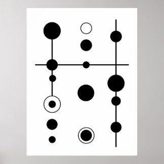 Poster Abstrato Geométrico e Linhas de Arte | Mínimo