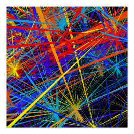 Pôster Abstrato Geométrico Glossy Poster