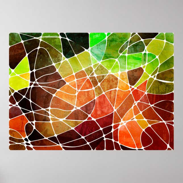 Poster abstrato geométrico grunge background abstract, no (Frente)