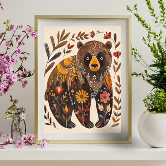 Poster Abstrato Geométrico (Matte) Nórdico 15x19