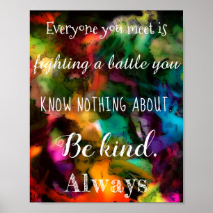 Poster abstrato inspirado e inspirador