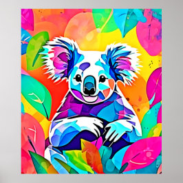 Poster Abstrato Koala Design