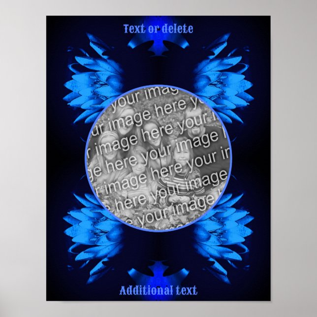 Poster Abstrato Lily Lotus Flower Crie sua própria foto (Frente)