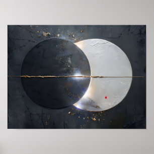 Poster Abstrato Lunar Eclipse Poster, Papel (Matte)