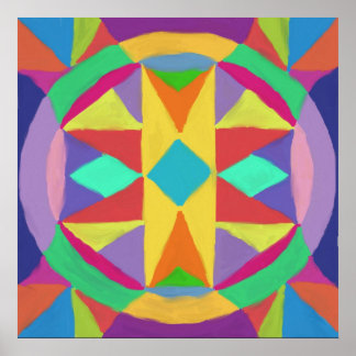Poster Abstrato Mandala