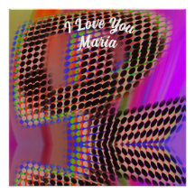 Abstrato mármore - Poster brilhante colorido