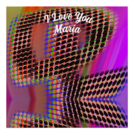 Pôster Abstrato mármore - Poster brilhante colorido