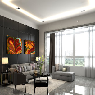 Pôster Abstrato mármore - Poster brilhante colorido