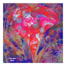 Pôster Abstrato mármore - Poster brilhante colorido