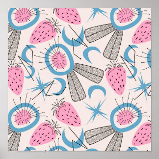 Poster Abstrato Meio século Modern