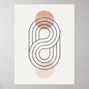Poster Abstrato minimalista Bauhaus