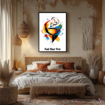 Abstrato Minimalista Moderna Café Motivacional