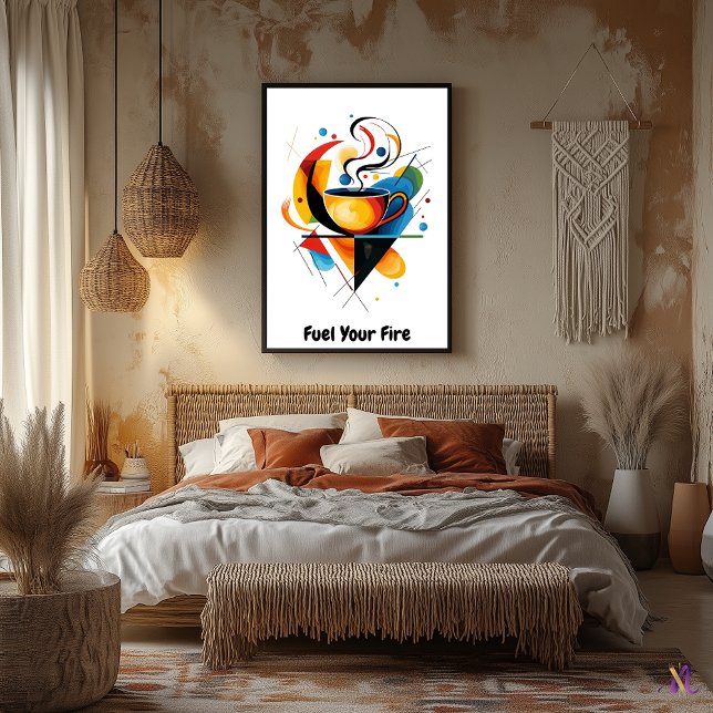 Poster Abstrato Minimalista Moderna Café Motivacional (Criador carregado)