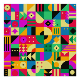 Pôster Abstrato Modern Garden