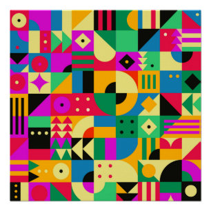 Pôster Abstrato Modern Garden