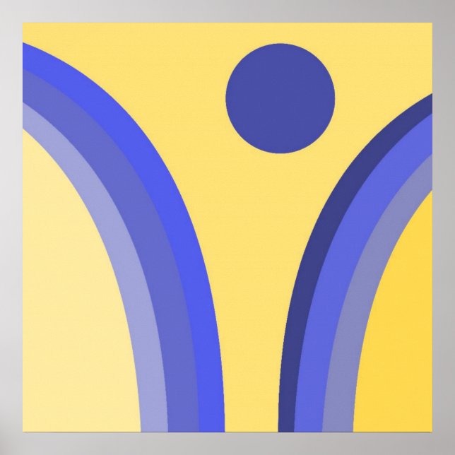 Poster abstrato moderna (Frente)