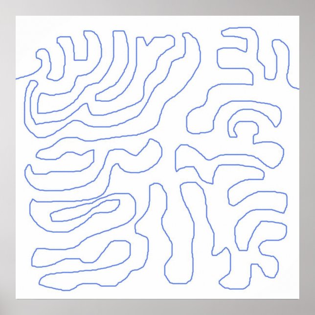 Poster abstrato moderna (Frente)