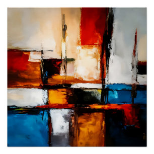 Pôster Abstrato moderno: Artista artesanal