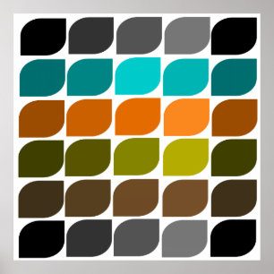 Poster Abstrato Moderno do Século médio nº 58