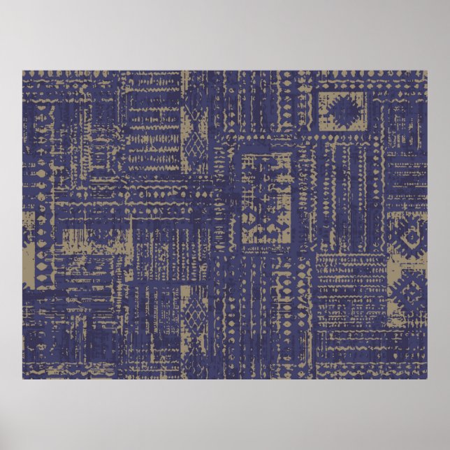 Poster Abstrato moderno, padrão de superfície contemporân (Frente)