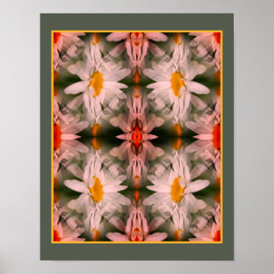 Poster Abstrato Multiplicada por Pétalas de Flores de Mar