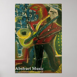 Pôster Abstrato Music