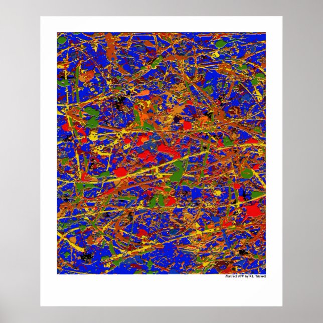 Pôster Abstrato nº 741 (Frente)