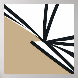 Poster Abstrato Neutro Moderno