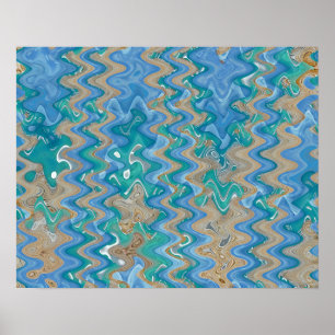 Poster Abstrato novo 3 do cais dos turcos, imagens do SVP