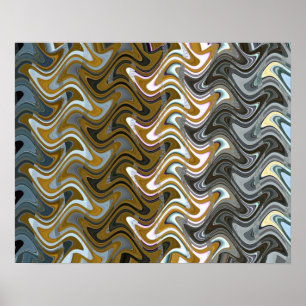 Poster Abstrato ondulado das escadas do vaticano, imagens