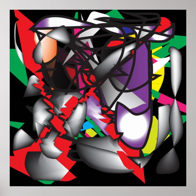 PÔSTER ABSTRATO ONE (Frente)