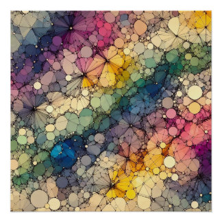 Pôster Abstrato - Padrão 2 - AI - Trabalho de arte