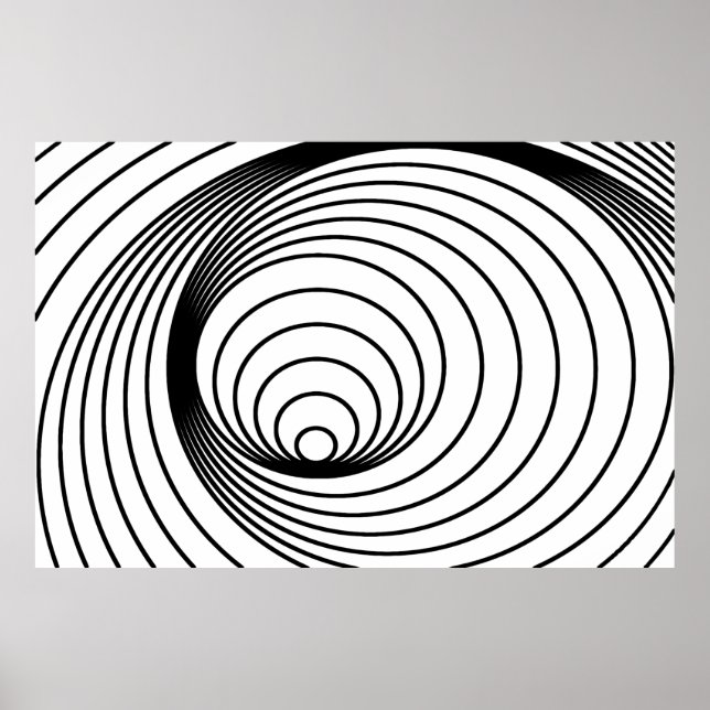 Poster Abstrato, padrão espiral do Deus (Frente)