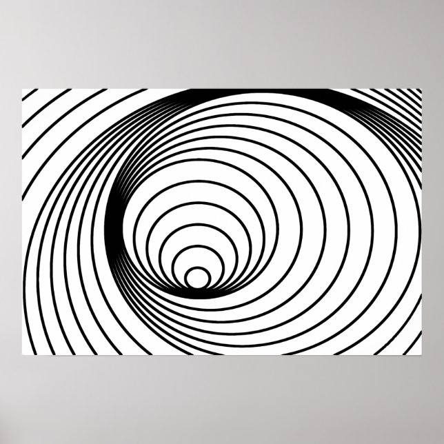 Poster Abstrato, padrão espiral do Deus (Frente)