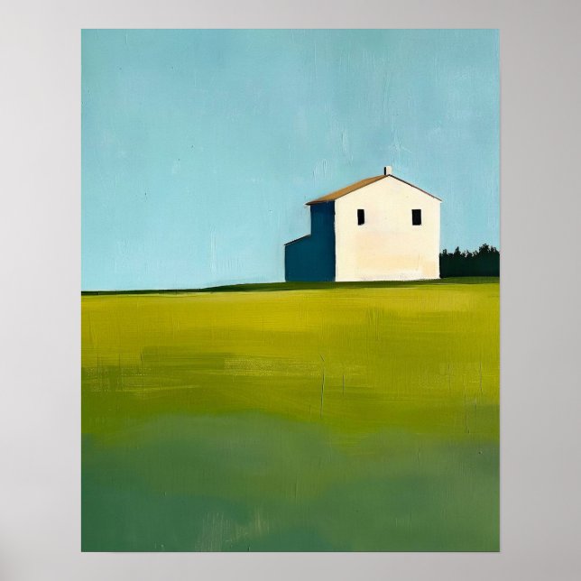 Poster Abstrato Painting, Farmhouse (Frente)