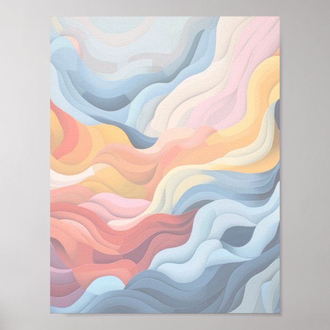 Poster Abstrato Paisagem 2 (Frente)