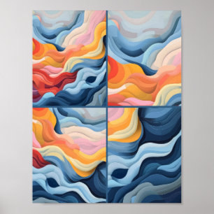 Poster Abstrato Paisagem 2