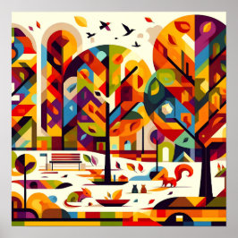Poster Abstrato Park